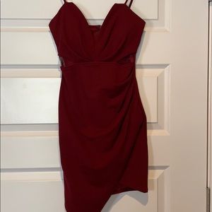 Maroon Cut Out Dress ❤️